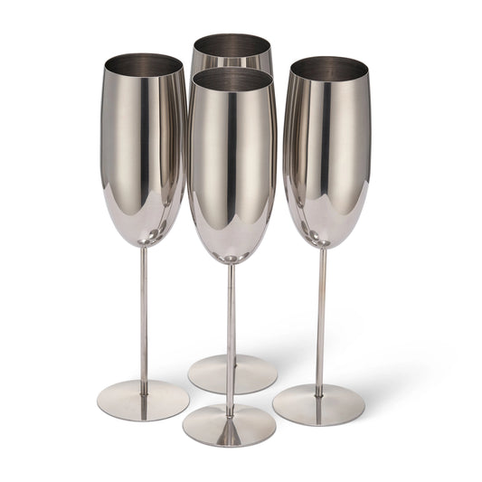 Silver Champagne Flute